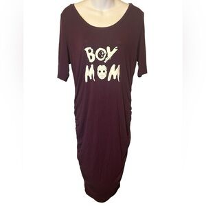 Motherhood Maternity Maxi Dress Purple Large